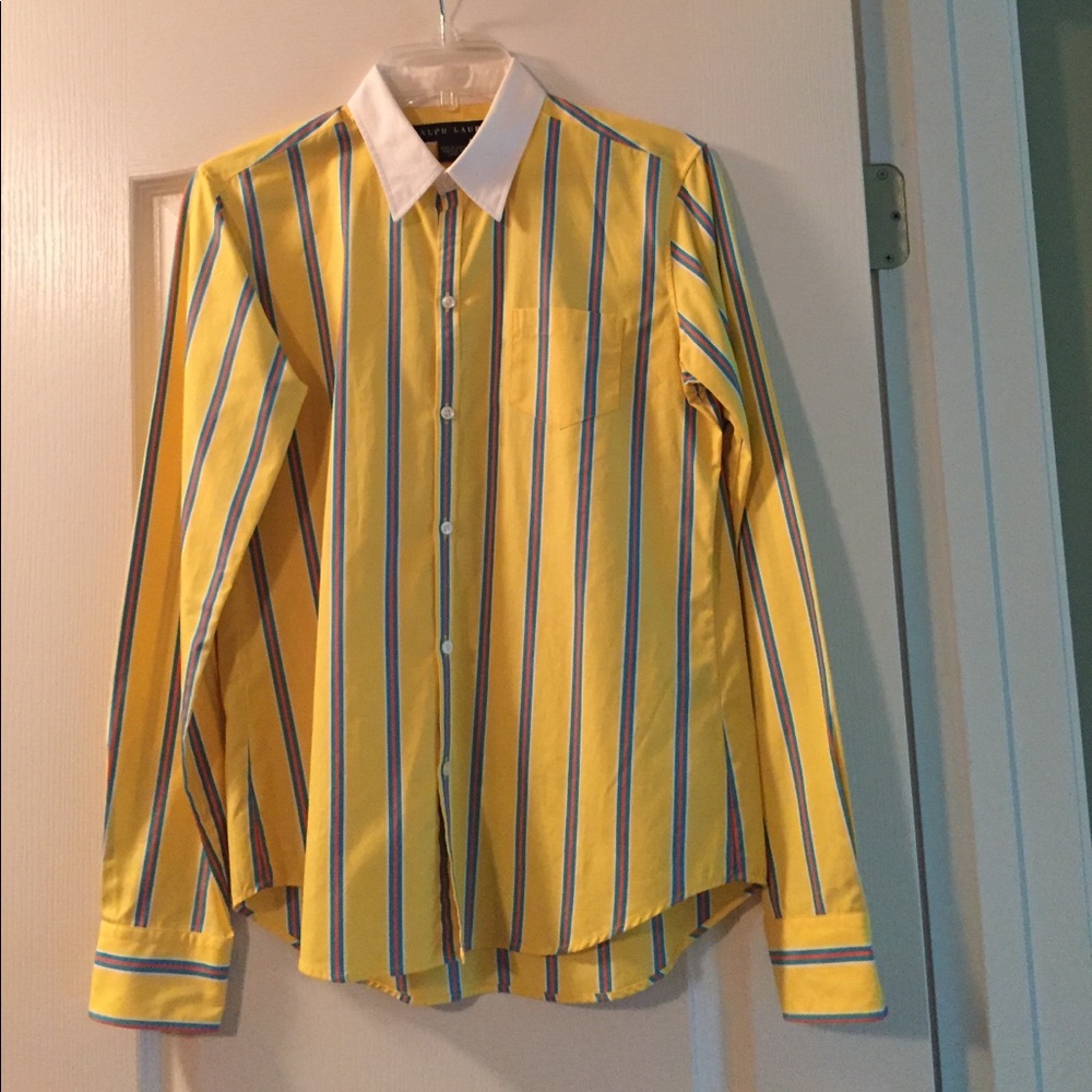 Ralph Lauren Black Label 100% Cotton Button Down Long Sleeve Shirt Like New
